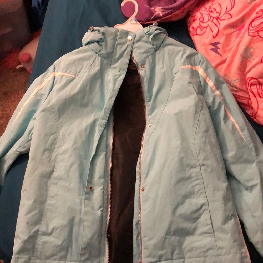 Baby blue snow jacket Snow jacket